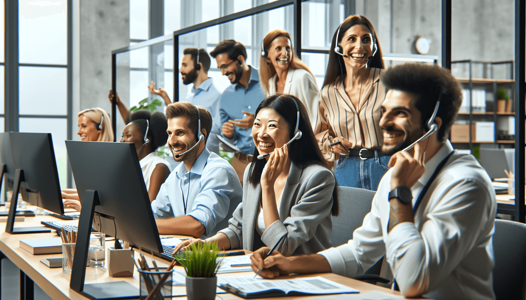 Customer service team
